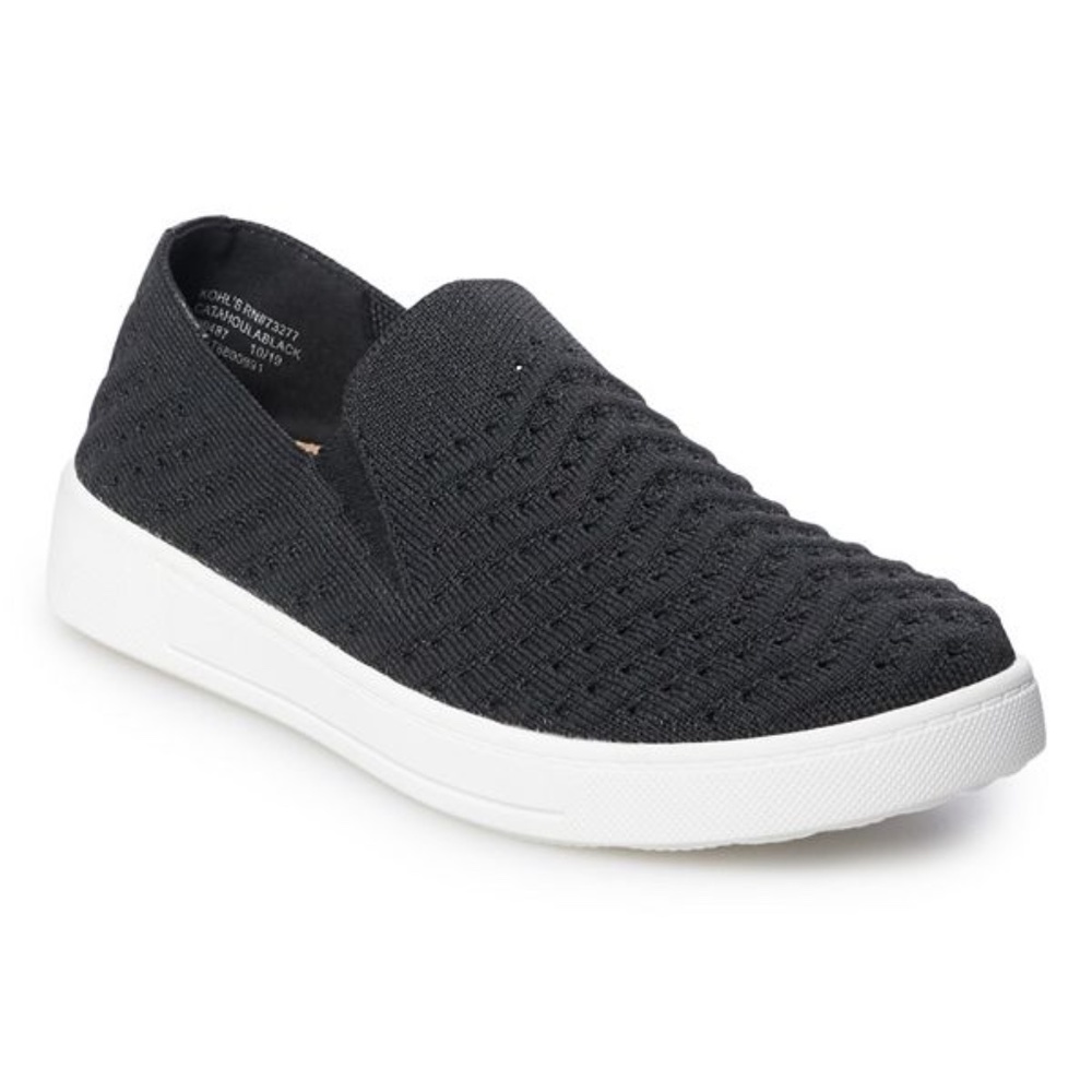 Sonoma Black Catahoula Women's Slip-On Shoes S. 6.5
